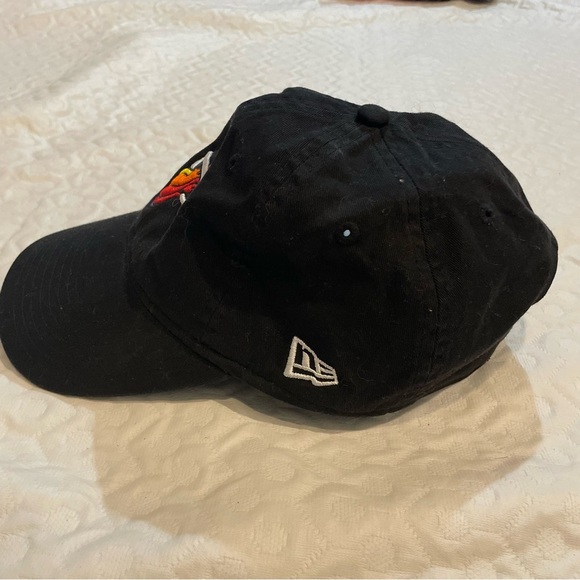 Miami Heat New Era Cotton Snap Back Dad Hat Cap NBA STAINED - Picture 3 of 7
